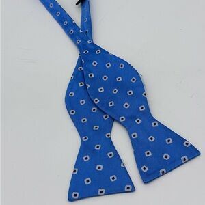 Lauren Ralph Lauren Blue Patterned Bow Tie
